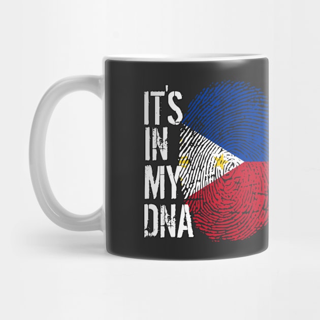 Philippines Flag Fingerprint My Story DNA Filipino by Your Culture & Merch